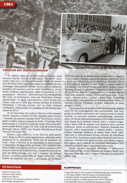 Rajd Polski - 1961r